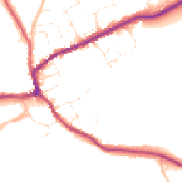 Daytime road noise heatmap for TA4 4PF