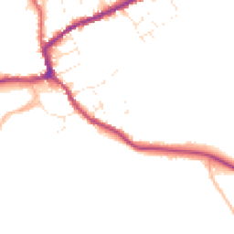 Daytime road noise heatmap for TA4 4PH