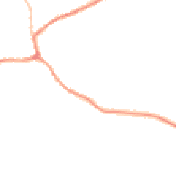 Night-time road noise heatmap for TA4 4PH