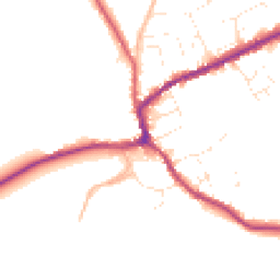 Daytime road noise heatmap for TA4 4PL