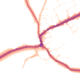 Daytime road noise heatmap for TA4 4PX