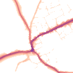 Daytime road noise heatmap for TA4 4QN