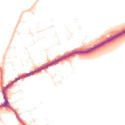 Daytime road noise heatmap for TA4 4QS