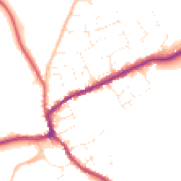 Daytime road noise heatmap for TA4 4QU