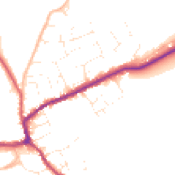 Daytime road noise heatmap for TA4 4QY