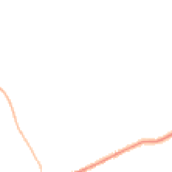Night-time road noise heatmap for TA4 4RE
