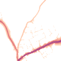 Daytime road noise heatmap for TA4 4RZ
