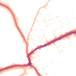 Daytime road noise heatmap for TA4 4SH