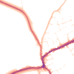 Daytime road noise heatmap for TA4 4SN