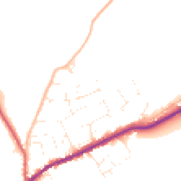 Daytime road noise heatmap for TA4 4SR