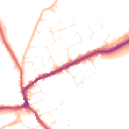 Daytime road noise heatmap for TA4 4SS