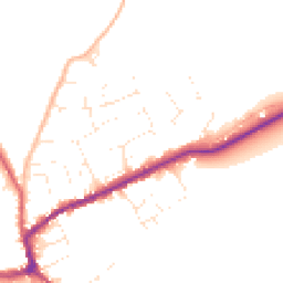 Daytime road noise heatmap for TA4 4ST