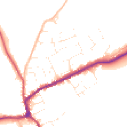 Daytime road noise heatmap for TA4 4SX