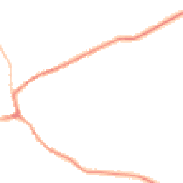 Night-time road noise heatmap for TA4 4TG