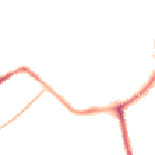 Night-time road noise heatmap for TA6 3BG