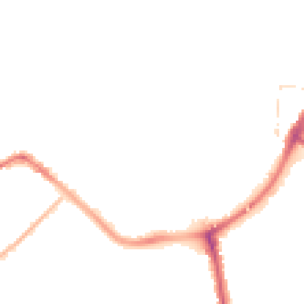 Night-time road noise heatmap for TA6 3BH