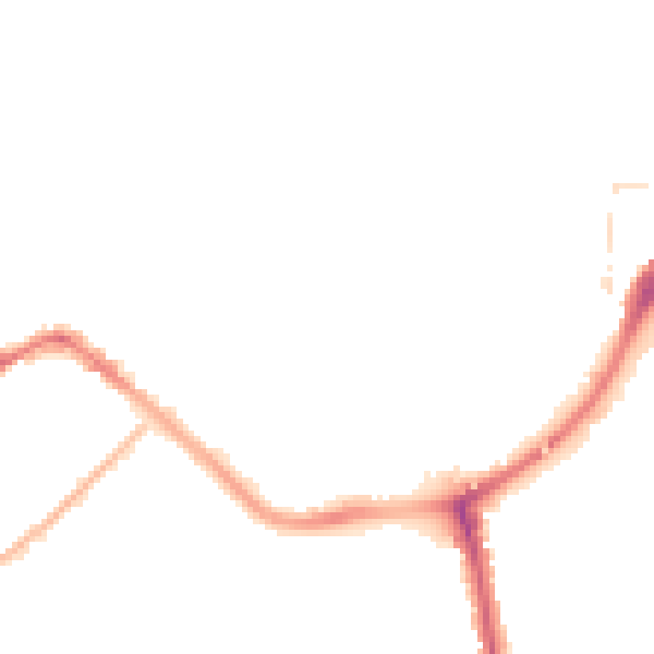Night-time road noise heatmap for TA6 3BW