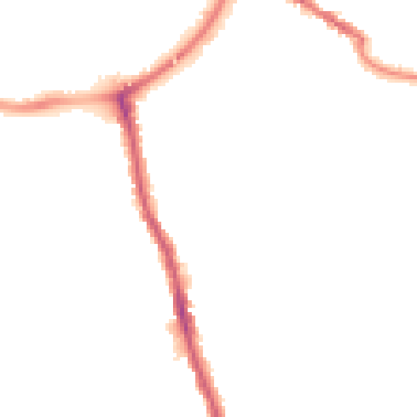 Night-time road noise heatmap for TA6 3EF