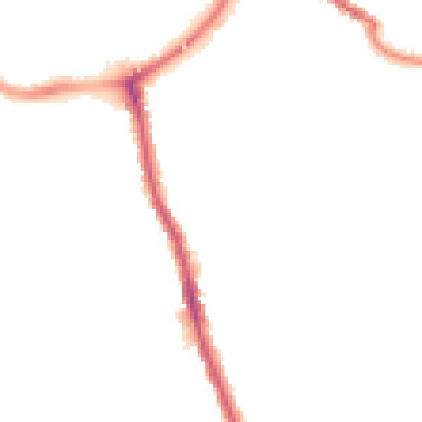 Night-time road noise heatmap for TA6 3FB
