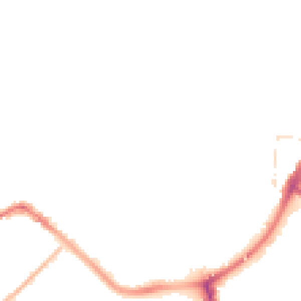 Night-time road noise heatmap for TA6 3FH