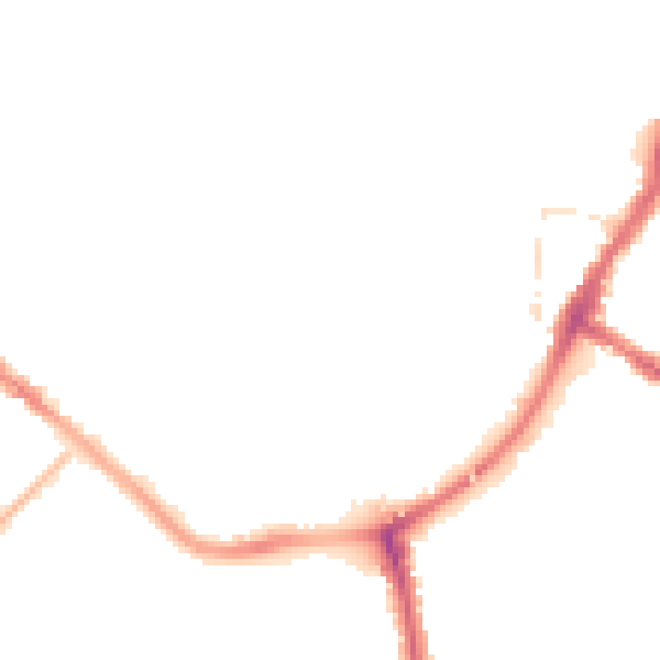 Night-time road noise heatmap for TA6 3FL