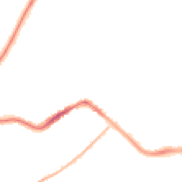 Night-time road noise heatmap for TA6 3HE