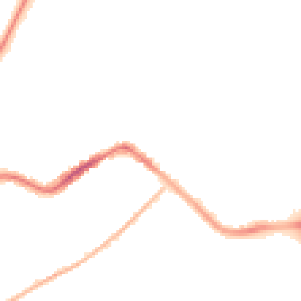 Night-time road noise heatmap for TA6 3HH