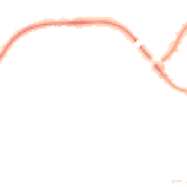 Night-time road noise heatmap for TA6 3HU