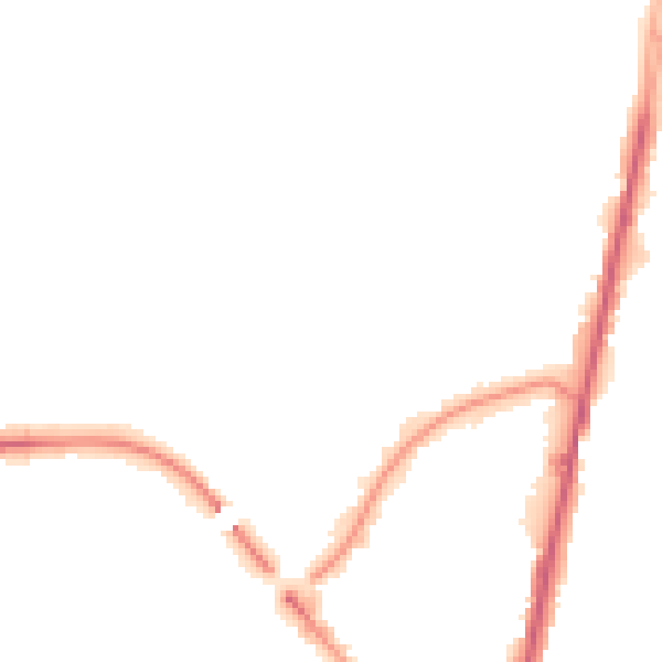 Night-time road noise heatmap for TA6 3JS