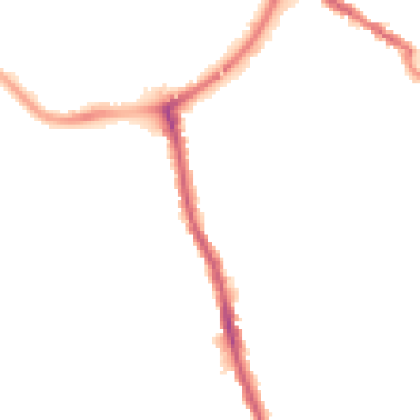 Night-time road noise heatmap for TA6 3NS
