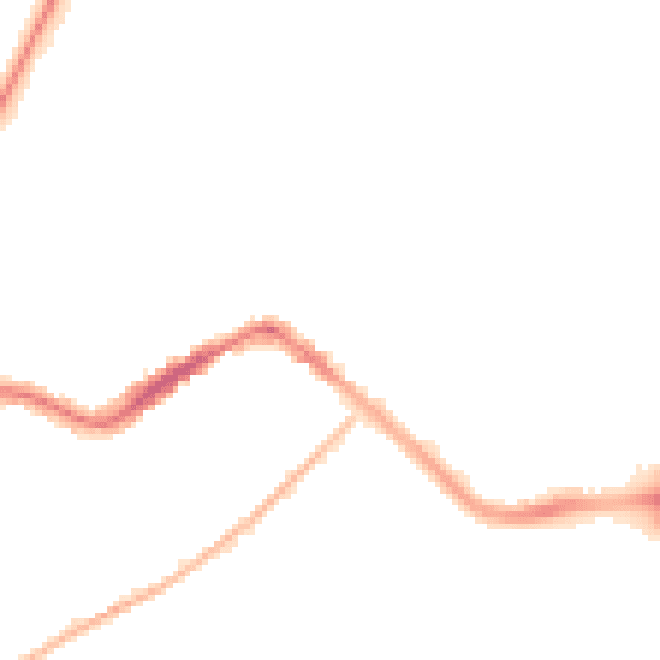 Night-time road noise heatmap for TA6 3PB