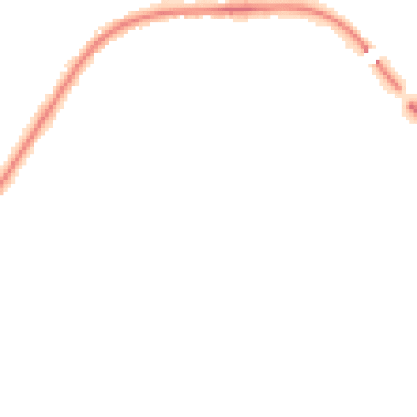 Night-time road noise heatmap for TA6 3QT