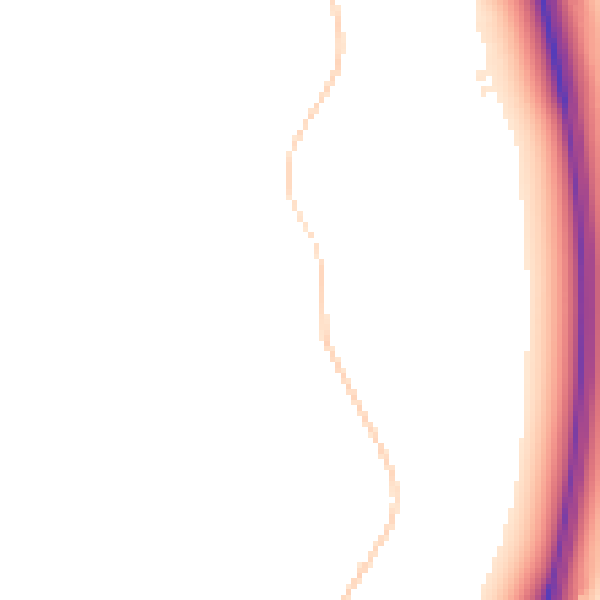 Night-time road noise heatmap for TA6 4DQ
