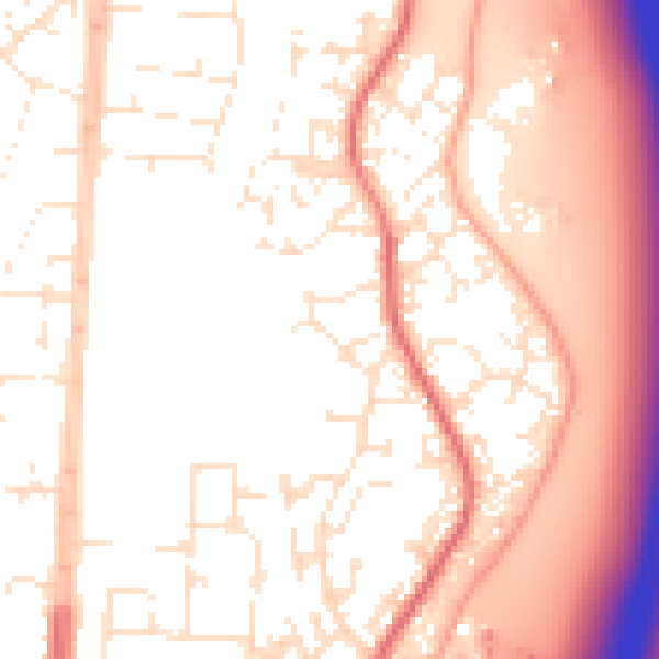 Daytime road noise heatmap for TA6 4FA