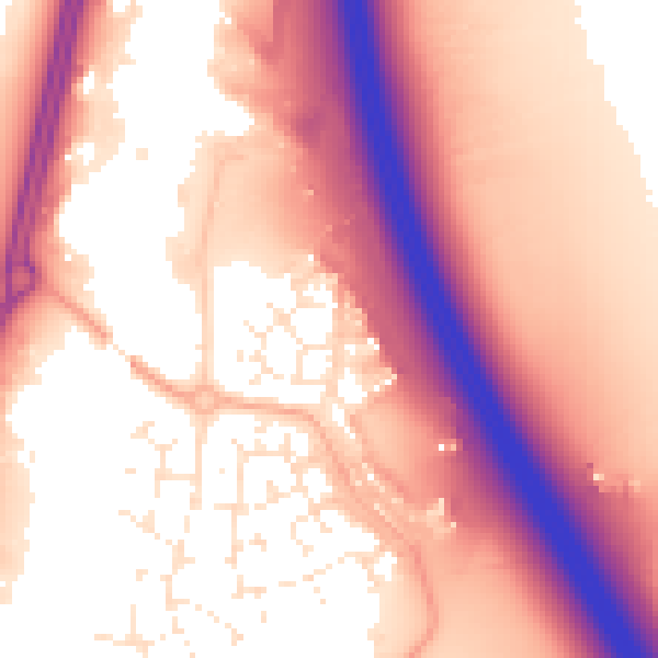 Daytime road noise heatmap for TA6 4GH