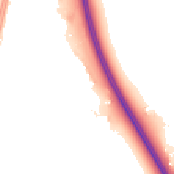 Night-time road noise heatmap for TA6 4GN