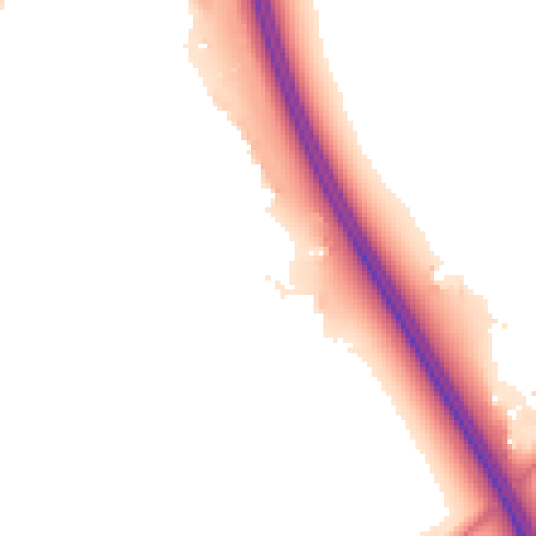 Night-time road noise heatmap for TA6 4GQ