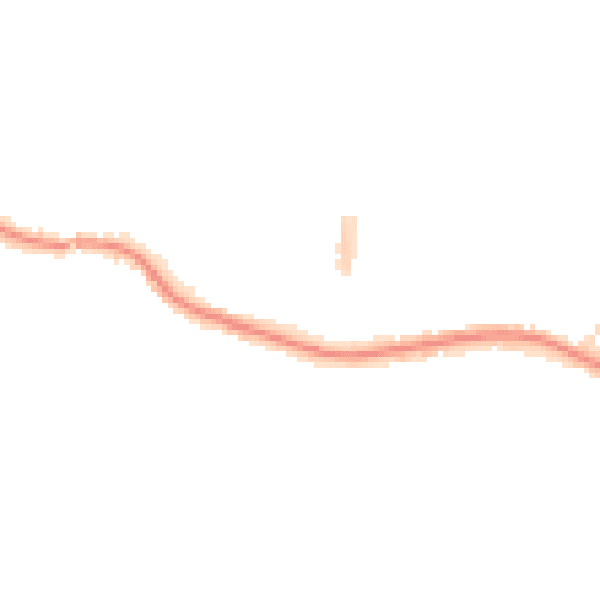 Night-time road noise heatmap for TA6 4LG
