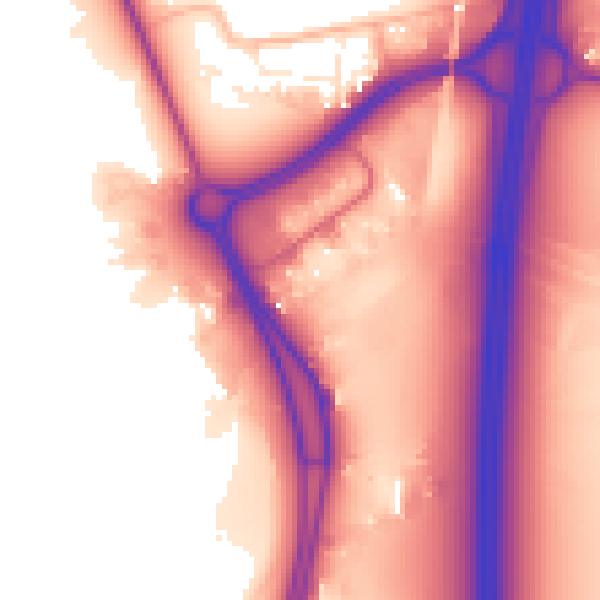 Daytime road noise heatmap for TA6 4TL