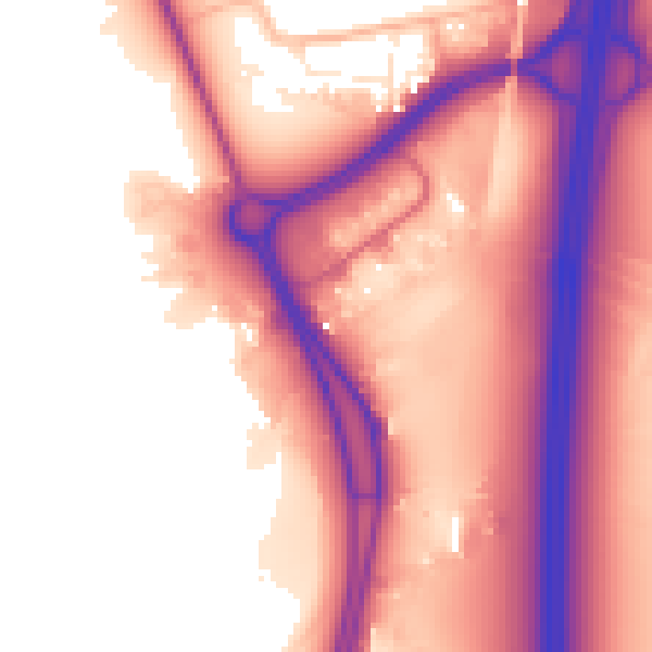 Daytime road noise heatmap for TA6 4TN