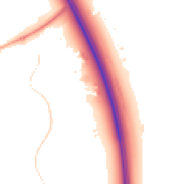 Night-time road noise heatmap for TA6 4TT