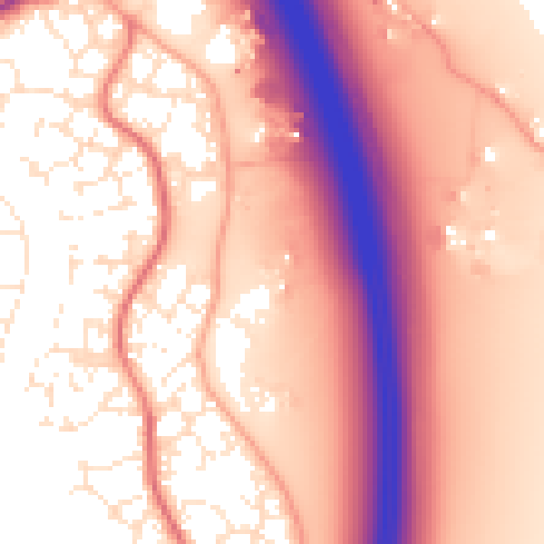 Daytime road noise heatmap for TA6 4TU
