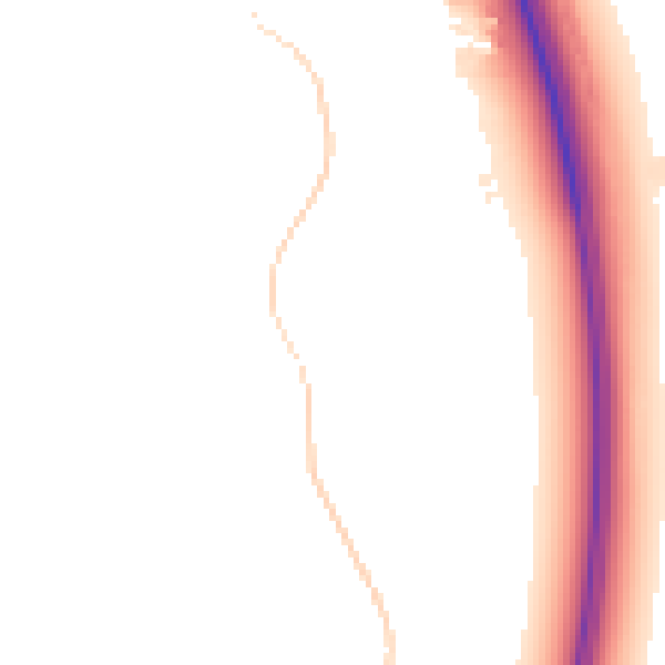 Night-time road noise heatmap for TA6 4TX