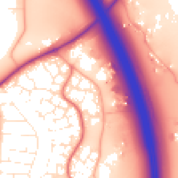 Daytime road noise heatmap for TA6 4UB