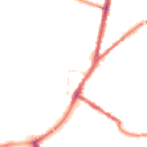 Night-time road noise heatmap for TA6 5AU