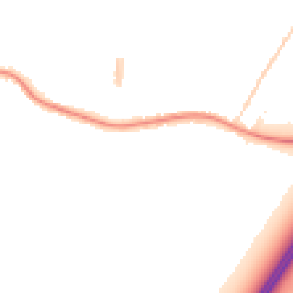 Night-time road noise heatmap for TA6 5BX