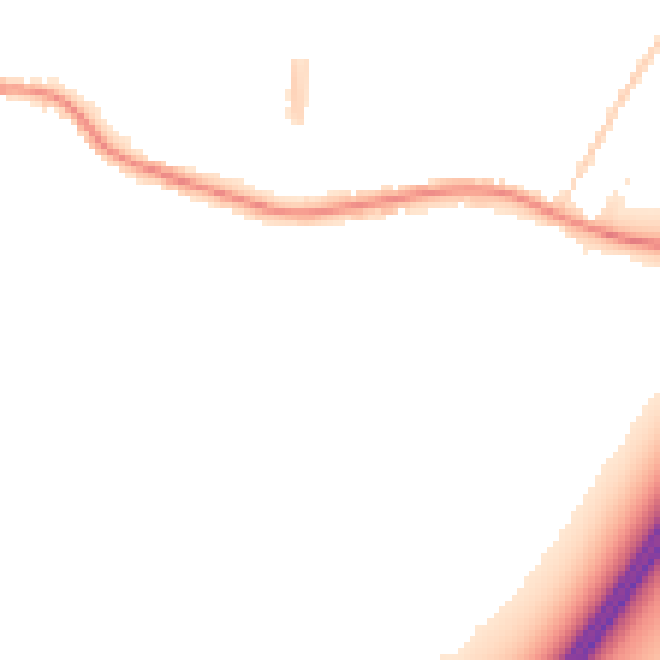 Night-time road noise heatmap for TA6 5BZ