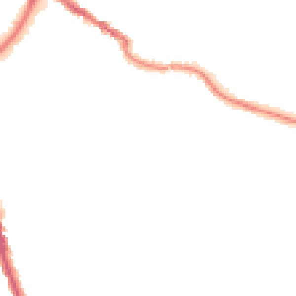 Night-time road noise heatmap for TA6 5FH