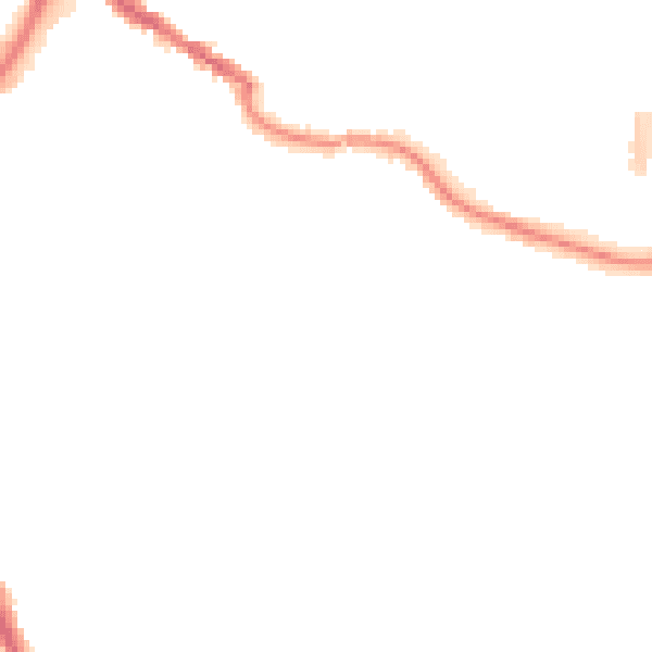 Night-time road noise heatmap for TA6 5FN
