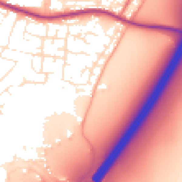 Daytime road noise heatmap for TA6 5HH